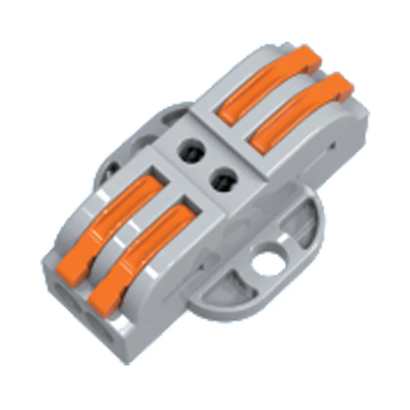 Conectores de fio de emenda de montagem fixa