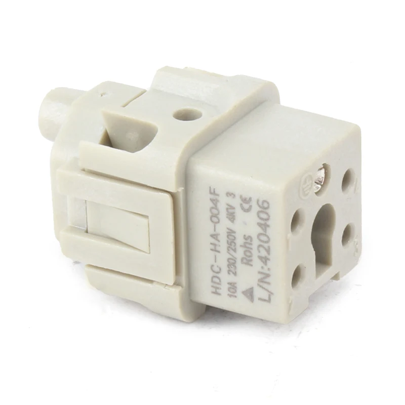 Conector para serviço pesado com inserção de 4 pinos M HA